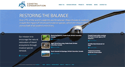Desktop Screenshot of coastalconservation.ca